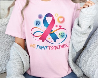 Camiseta unisex de apoyo para la lucha contra el cáncer