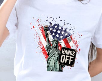 Hands Off Graphic Tee: Political Activism & Environmental Rights