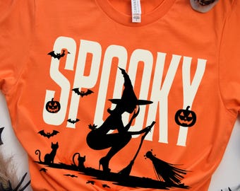 Spooky Season Witch Tshirt, Halloween Witch Sweatshirt, Halloween Gift, Retro Halloween Shirt, Spooky Season Shirt, Fall Shirt,Halloween Tee