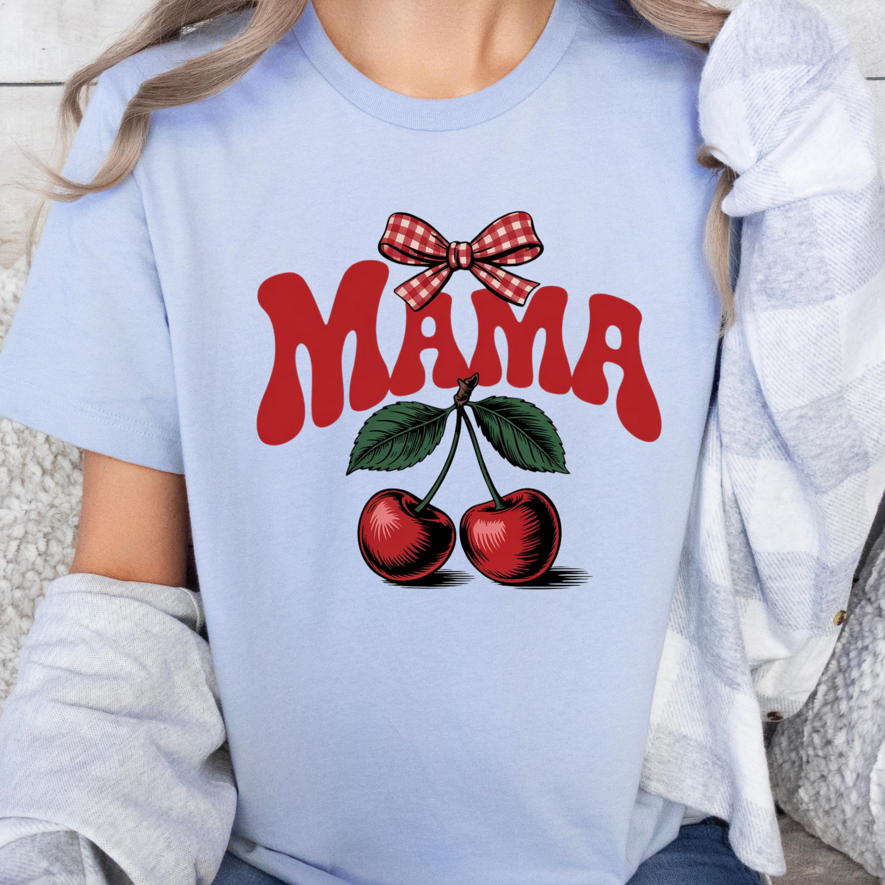 チェリーママTシャツ：コケットママグラフィックTシャツ - Etsy 日本