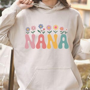 Nana Wildflower TShirt, Floral Nana Shirt, Nana T-Shirt, Nana Shirt with Flowers, Gift for Nana, Pretty Nana Shirt, Personalized Nana Gift