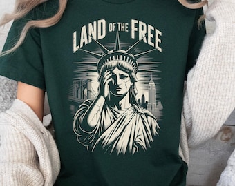 Land of the Free T-Shirt: Retro USA Grafik-T-Shirt