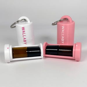 The Wallaby - Mini Storage Keychain | Essential Oil Container | Travel Pill Case Emergency