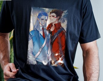 Ne Zha & Ao Bing T-Shirt: Chinese Mythology Warrior Art