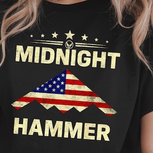 B-2 Bomber T-Shirt: Operation Midnight Hammer Stealth Graphic