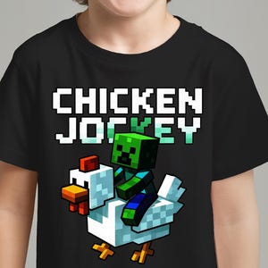 Chicken Jockey Shirt: Funny Gamer Tee - Farm Animal Cartoon