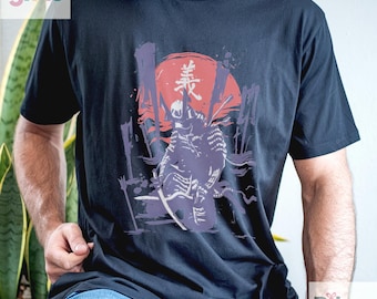 Honor & Sacrifice Fallen Samurai Ukiyo-e Unisex T-Shirt Historic Japanese Battle Art T-Shirt Unisex Traditional Japanese Aesthetic T-Shirt