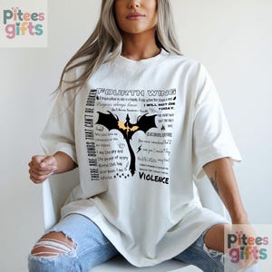 Fourth Wing Quotes Shirt - Bookish Dragon Fantasy T-Shirt | Basgiath War College Apparel