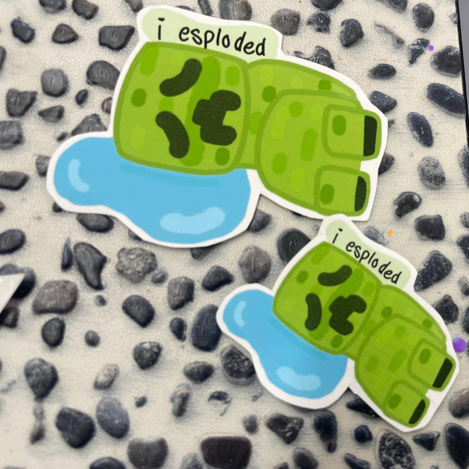 Exploded Creeper Sticker - Etsy