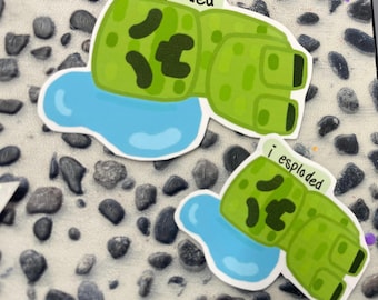 Explodierter Creeper Aufkleber
