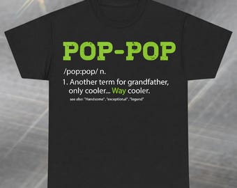 Pop-pop Shirt, Dictionary Definition Funny Family Humor Hoodie, Grandpa Sarcastic Dad Sweatshirt, Gift For Grandfather Tee