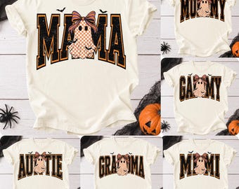 Mama Ghost Halloween Shirt, Gothic Cottagecore Hoodie, Spooky Season Sweatshirt, Vintage Bat Tee, Dark Aesthetic Gift