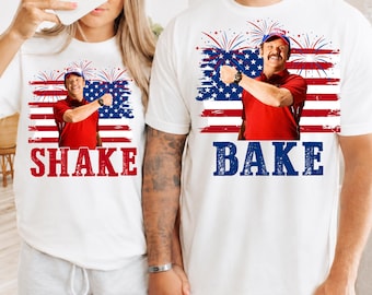 Shake and Bake 4th Of July Graphic T-Shirt, Funny Couples Fourth Of July Sweatshirt, Independence Day Hoodie