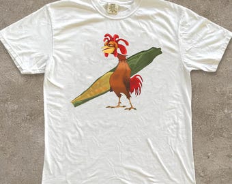 Chicken Joe Shirt, Cartoon Rooster Corn Shirt, Funny Farm Animal Hoodie, Retro Chicken Sweatshirt, Farm Life Tee, Gift for Farmer