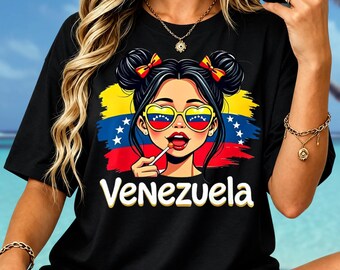 Venezuela Shirt, Patriotic Girl Graphic Tee, USA 250th Anniversary Hoodie, Funny Sarcastic Sweatshirt, Comfort Colors Tee