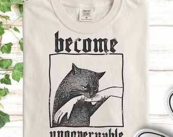 Become Ungovernable Cat Shirt, Funny Black Cat Hoodie, Sarcastic Animal Lover Sweatshirt, Meme Cat Tee, Gift For Cat Mom