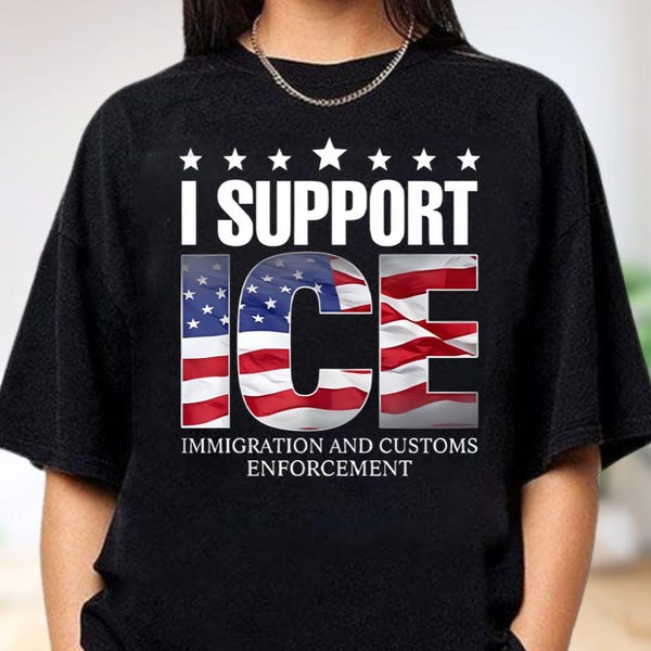 I Support Ice T-Shirt, Patriotic Conservative American Tee