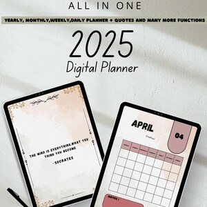 Digital Planner 2025 Goodnotes Template ADHD Planner Weekly Planner Digital