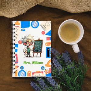 Whimsical Teacher&#39;s Spiral Notebook: 90gsm Ruled Paper, 6&quot; x 8&quot;
