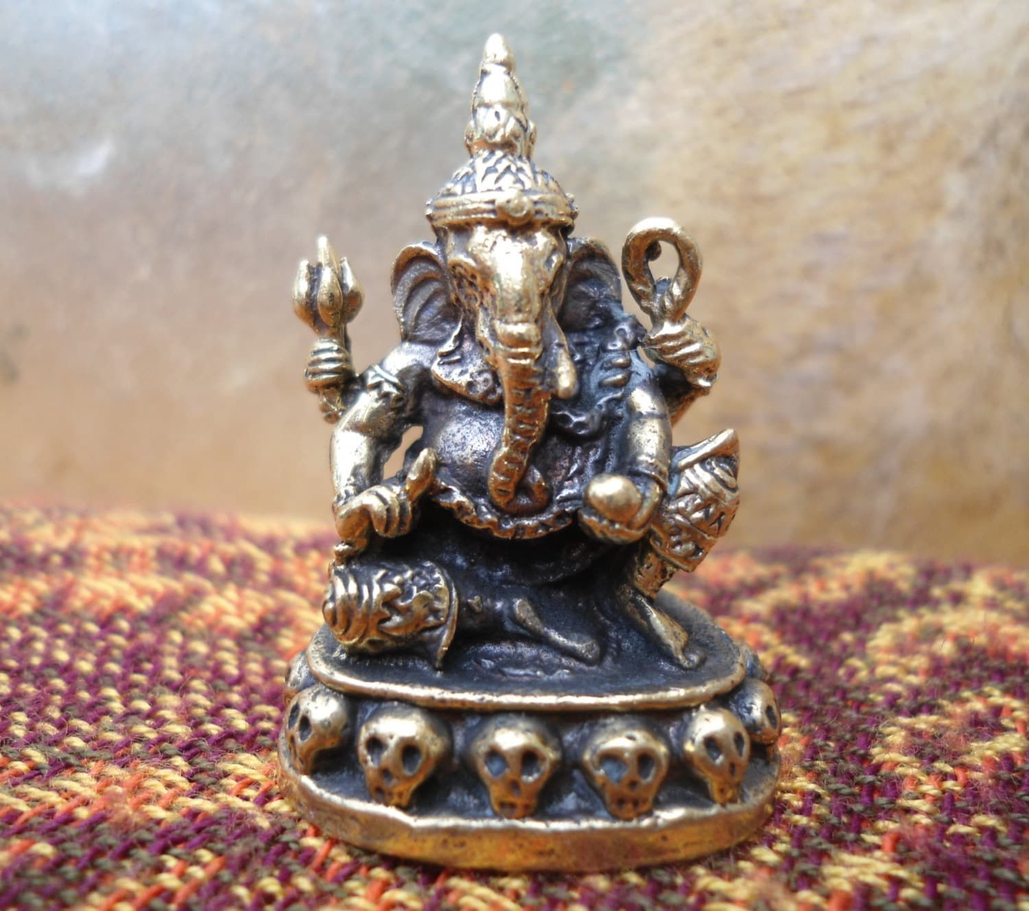 Ganesh Statue Meditation Altar Tiny Ganesha Statue Portable Altar Dei…