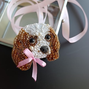 Custom Pet Portrait Brooch - Realistic Embroidered Dog Pin Personalized Animal Jewelry Gift for Dog Lovers Memorial Pet Gift Pet from Photo