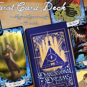 Tarot Card Deck - Dimensional Dreams BillFord Gravity Falls Zine