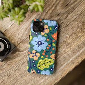 Floral Tough Phone Case - Vibrant, Durable Protection for Your Device, Gift for Her, Spring Vibes, Floral Pattern, Stylish Protection
