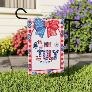Patriotic Garden Flag - 4th of July Banner, Independence Day Decor, Summer Yard Flag, Outdoor Decoration, Festive Garden Flag