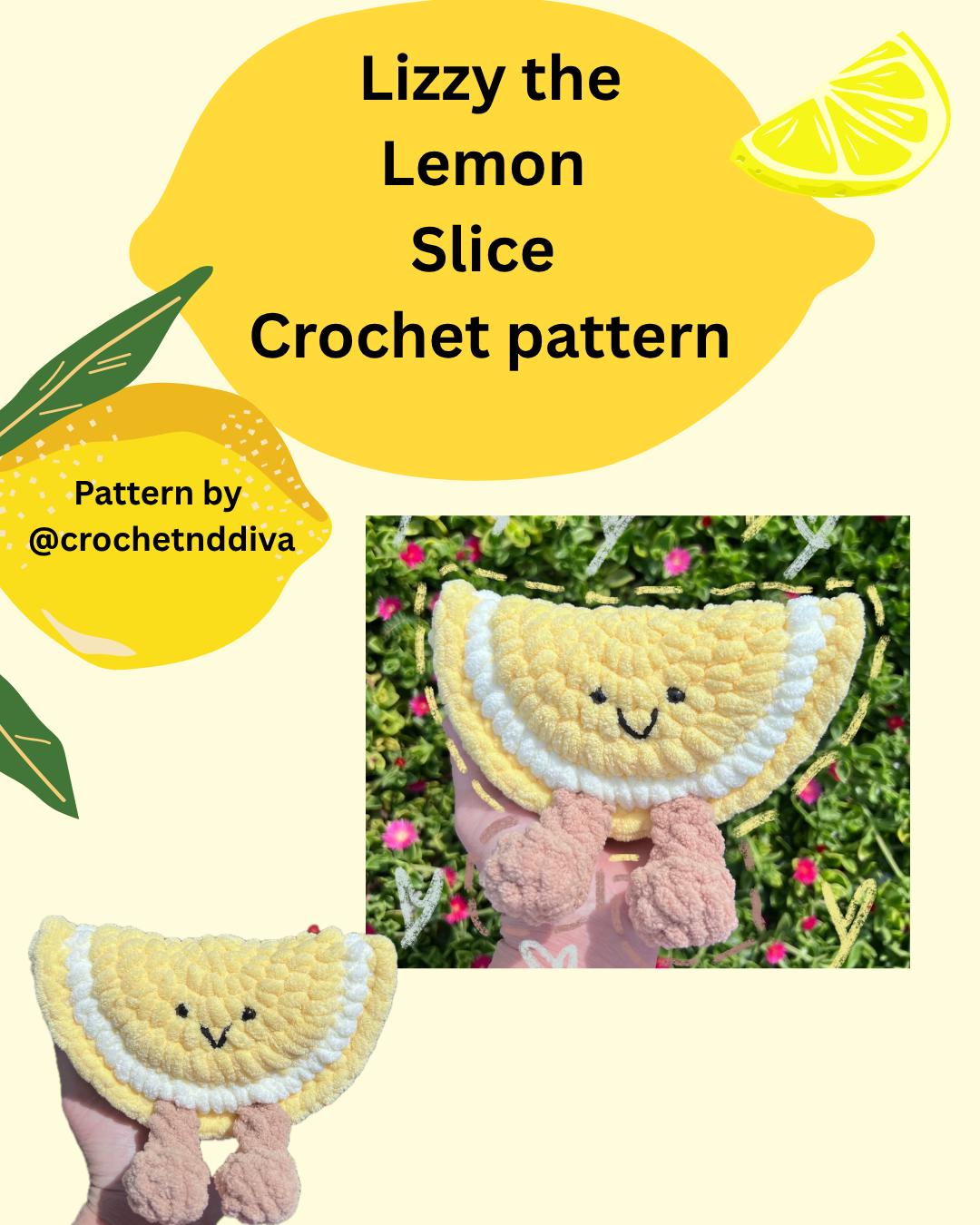 Lemon Slice Crochet Pattern (PDF) - Etsy