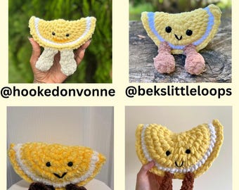 Lemon Slice Crochet Pattern (PDF) - Etsy