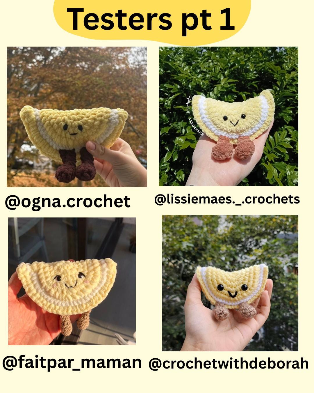 Lemon Slice Crochet Pattern (PDF) - Etsy