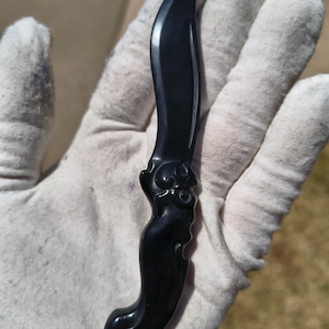 Mac's Jade Brand Black Nephrite Jade Dagger
