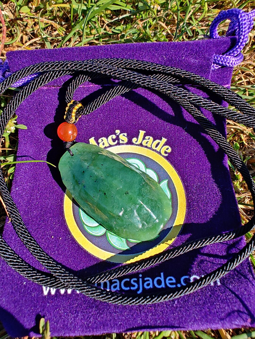 Certified Hand Carved Nephrite Jade Turtle Shell Pendant (not Big Sur ...