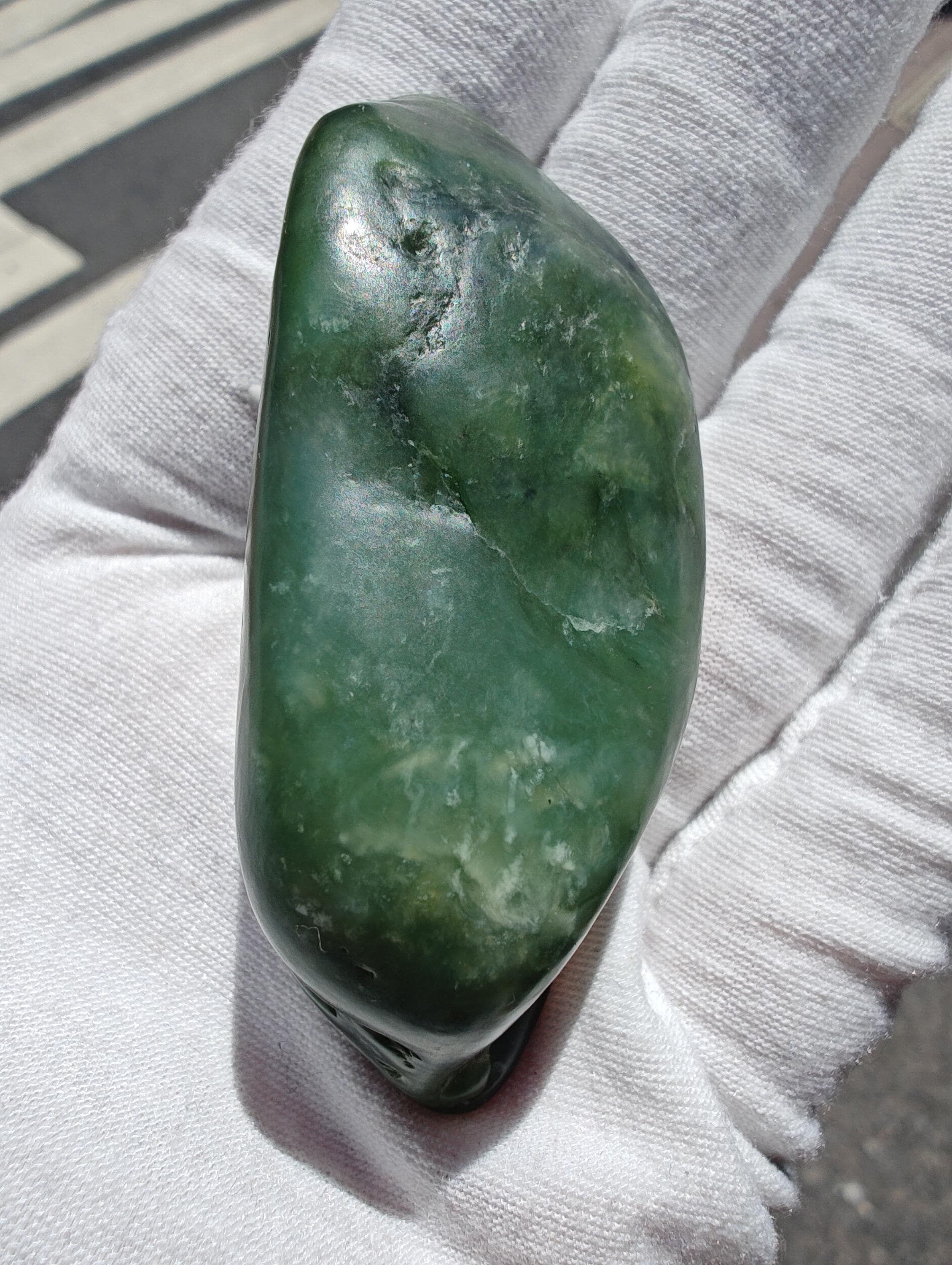 Authentic Big Sur Jade Tumbled Palm Stone - Etsy