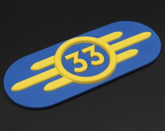 Custom Fallout Vault-Tec XL Fridge Magnet – Vault-Tec Logo Profile