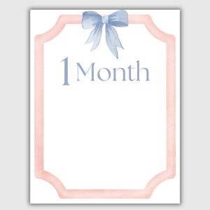 Printable Milestone Photo Cards, Baby Month Milestones, Baby Boy, Baby’s first year, Baby Months Banner, Baby Photo Banner