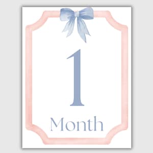 Printable Milestone Cards, Baby Month Milestones, Baby Boy, Baby’s first year milestones, Baby Month Cards, Baby Photo Cards