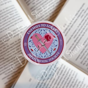 Enemies To Lovers Book Trope Sticker, Bookish Stickers, Kindle Sticker, Kindle Accessories, Bookworm Gift, Bookish Merch