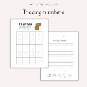 Preschool Learning Worksheets Bundle for Kindergarten PRINTABLE Toddler Montessori Activities Alphabet Numbers Math Colors Shapes