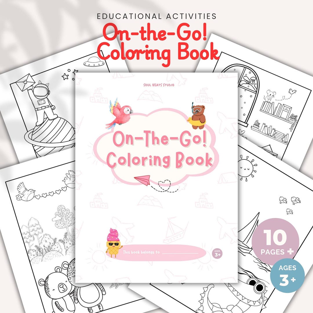 Coloring Pages on the Go! Coloring Pages for Kids - Summer Activities ...