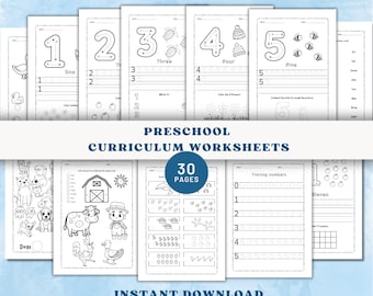Preschool Curriculum Worksheets Homeschool Printables Homeschool Preschool Toddler Activities Learning Daycare Curriculum