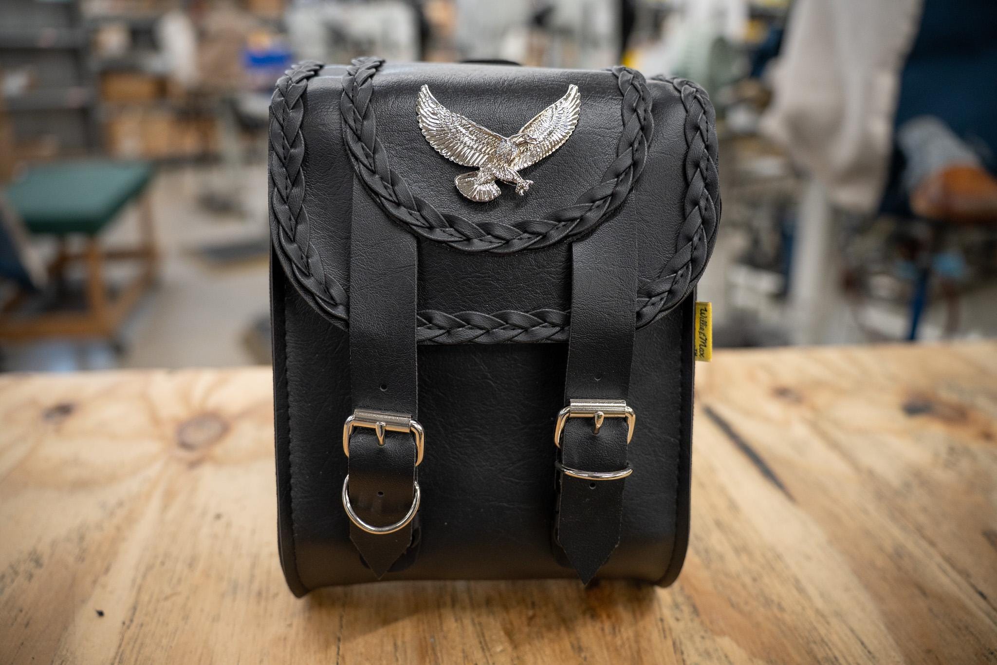 Willie Max Black Magic Series Sissy Bar Handcrafted in the