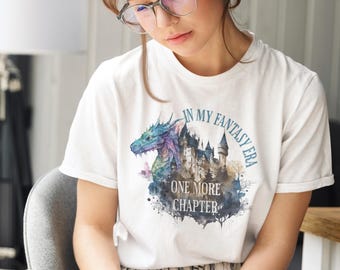 in my fantasy era shirt, dragon shirt, fantasy shirt, Fantasy Reader Tee, Fantasy Book Lover Gift, Dragon Lover Gift, Watercolor dragon tee