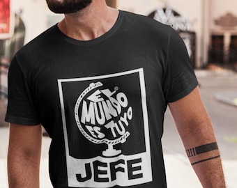 Latino Shirts, Latino Graphic T Shirt, El Mundo Es Tuyo The World is Yours tee, Hispanic Heritage Shirt, Latino Pride Shirt, Latino Gift