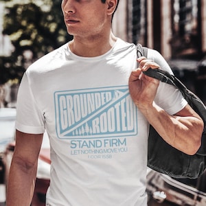 Stand Firm Christian T-Shirt, mens Christian t shirt, mens faith shirt, mens Christian clothing, mens bible verse shirt, mens Christian gift