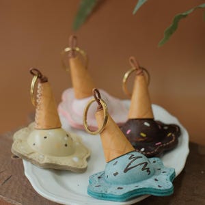 Schmelz Eis Schlüsselanhänger | Taschenanhänger