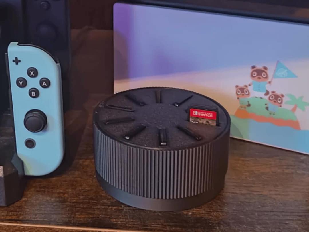 STL File for 3D Printing – Nintendo Switch Rotating Game Storage Stand ...