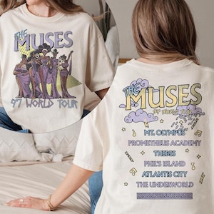 Comfort Color Retro Disney Hercules The Muses 97 World Tour Shirt, Retro Disney Hercules Diva The Muses Song Concert, Disney Girl Trip Shirt