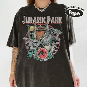 Jurassic Park Comfort Colors Shirts, Jurassic World Shirt, 90s Movie T-Shirt, Jurassic Park Dinosaur T-rex Shirt, Jurassic Park Trip T-Shirt