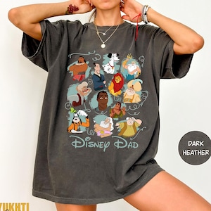 Vintage Disney Character Dad Shirts, Gift for Dad Father&#39;s day Shirt, Disney Best Dad Shirt, Disneyland Vacation Trip Shirt, Gift for Father